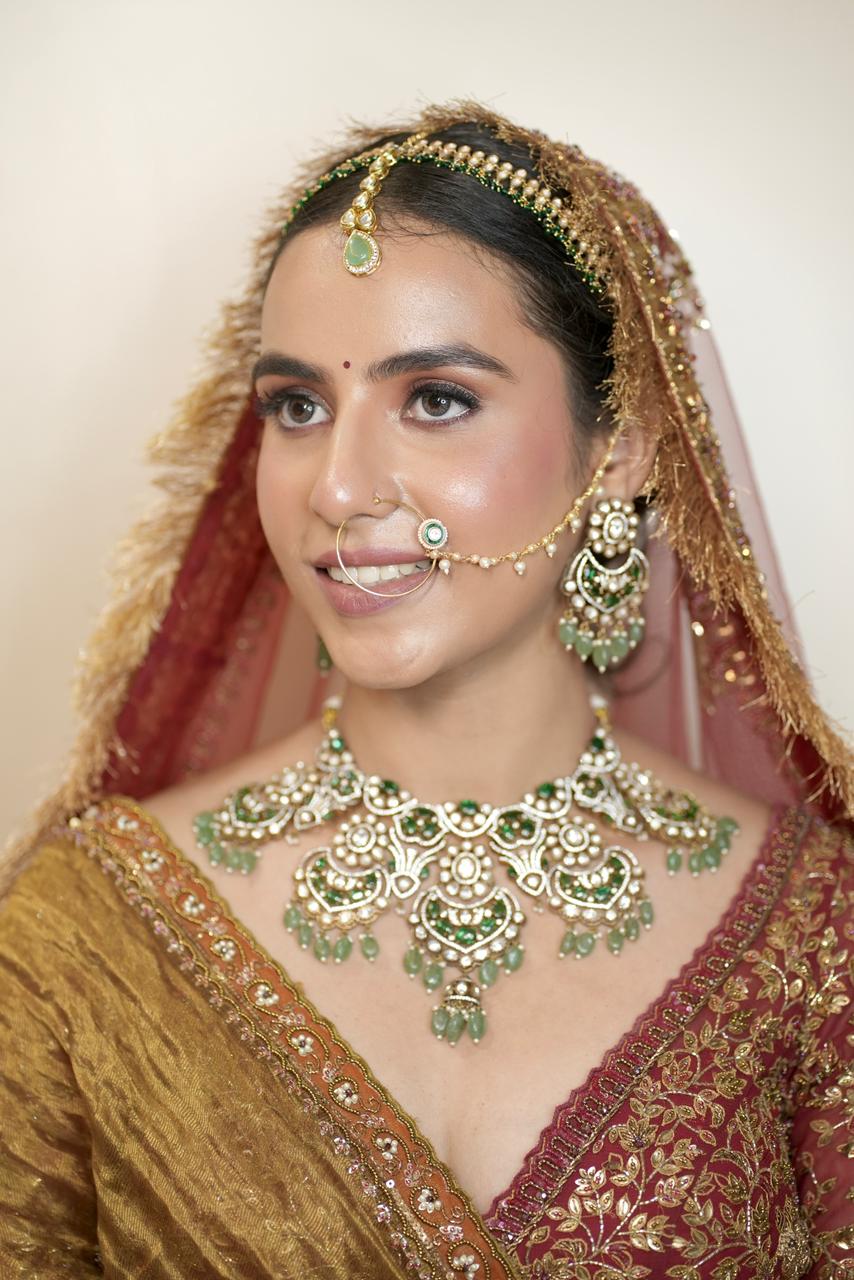 Stunning bridal makeup by best makeup artist in Jagatpura