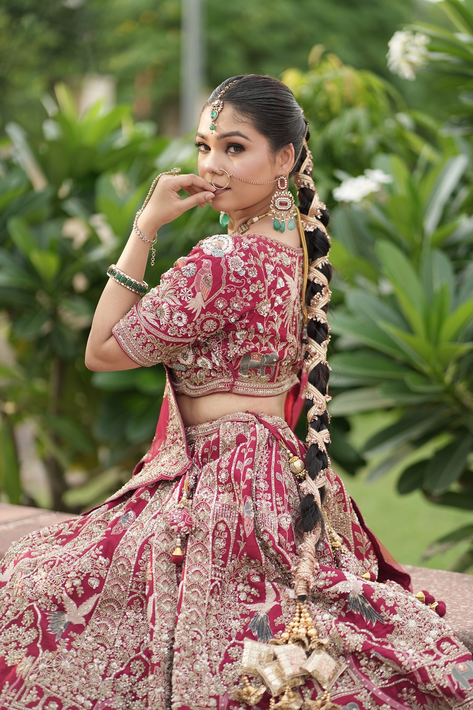 Elegant bridal look by professional makeup artist Jaipur