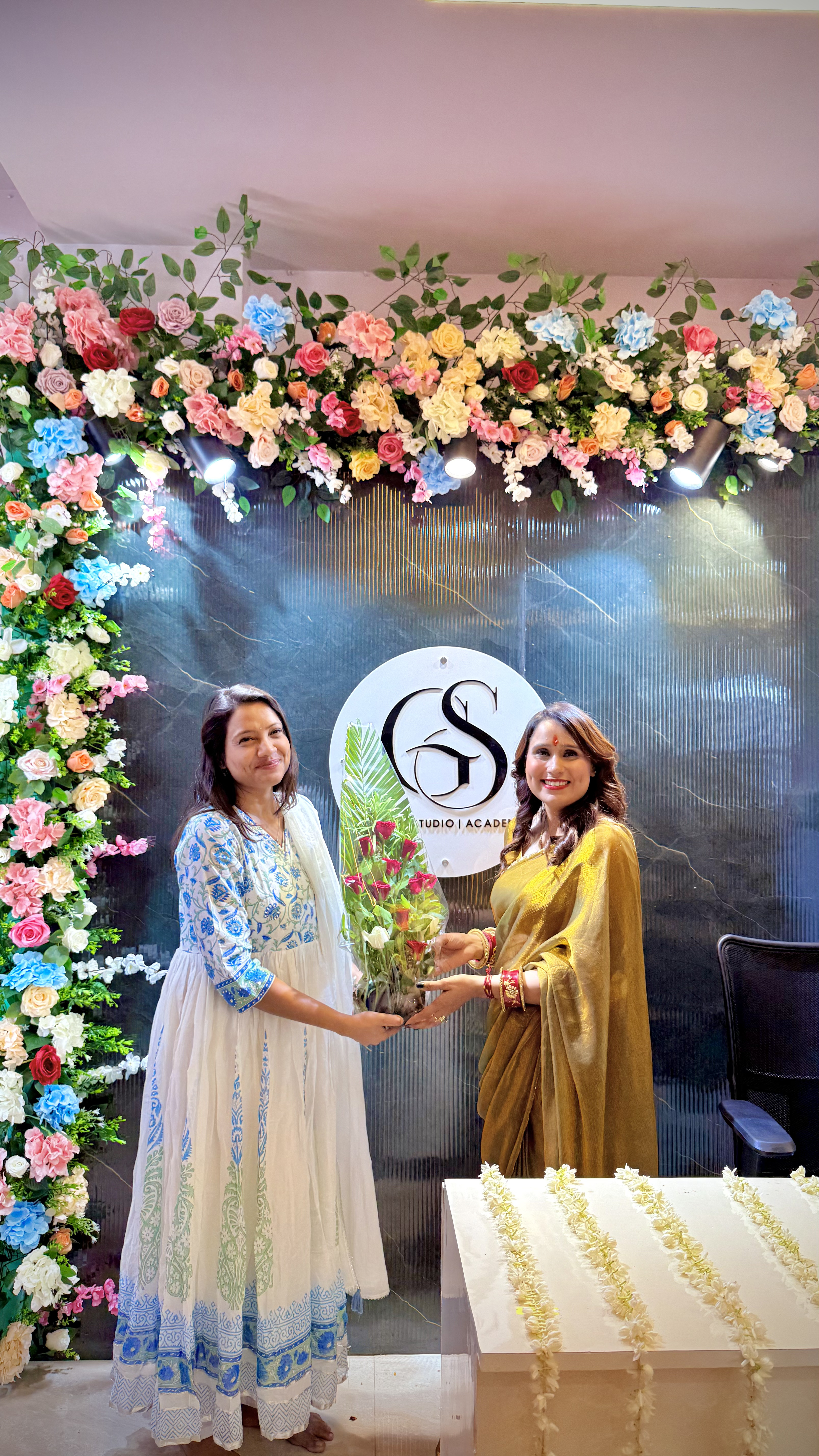Gunjan Beauty Studio and Academy ceremony event